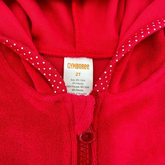 Gymboree Cherry Rashguard Swimsuit Set w/Matching Toweling Swim Cover sz 2T NWT - Picture 5 of 9